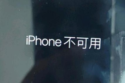 游仙苹果服务网点分享锁屏界面显示“iPhone 不可用”如何解决 